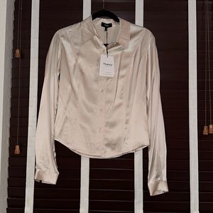 THEORY button up shirt ivory color